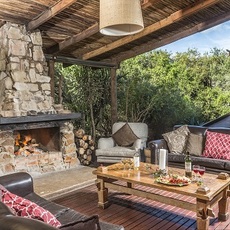 Kariega Main Lodge Fireplace Kariega Main Lodge Fireplace