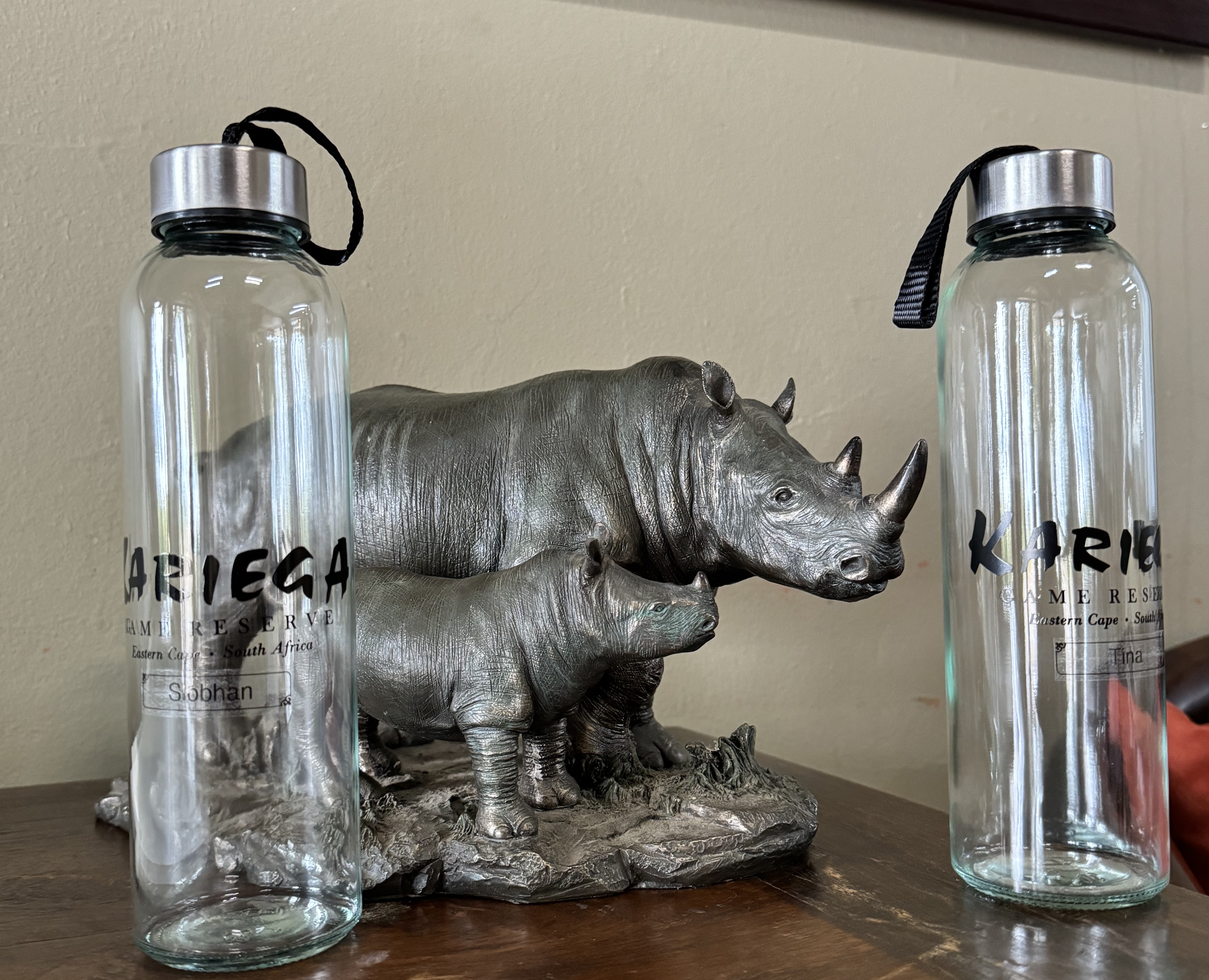 Kariega Guests Personalised Glass Water Bottles