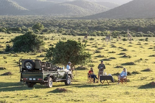 Guests enjoying sundowners